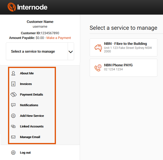 Interode Internode :: Support :: Accounts and Billing :: Introduction to My ...