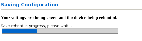 Figure 11: Saving and Rebooting